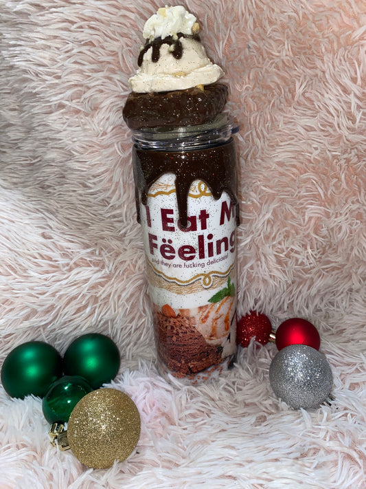 Brownie ice cream drip tumbler